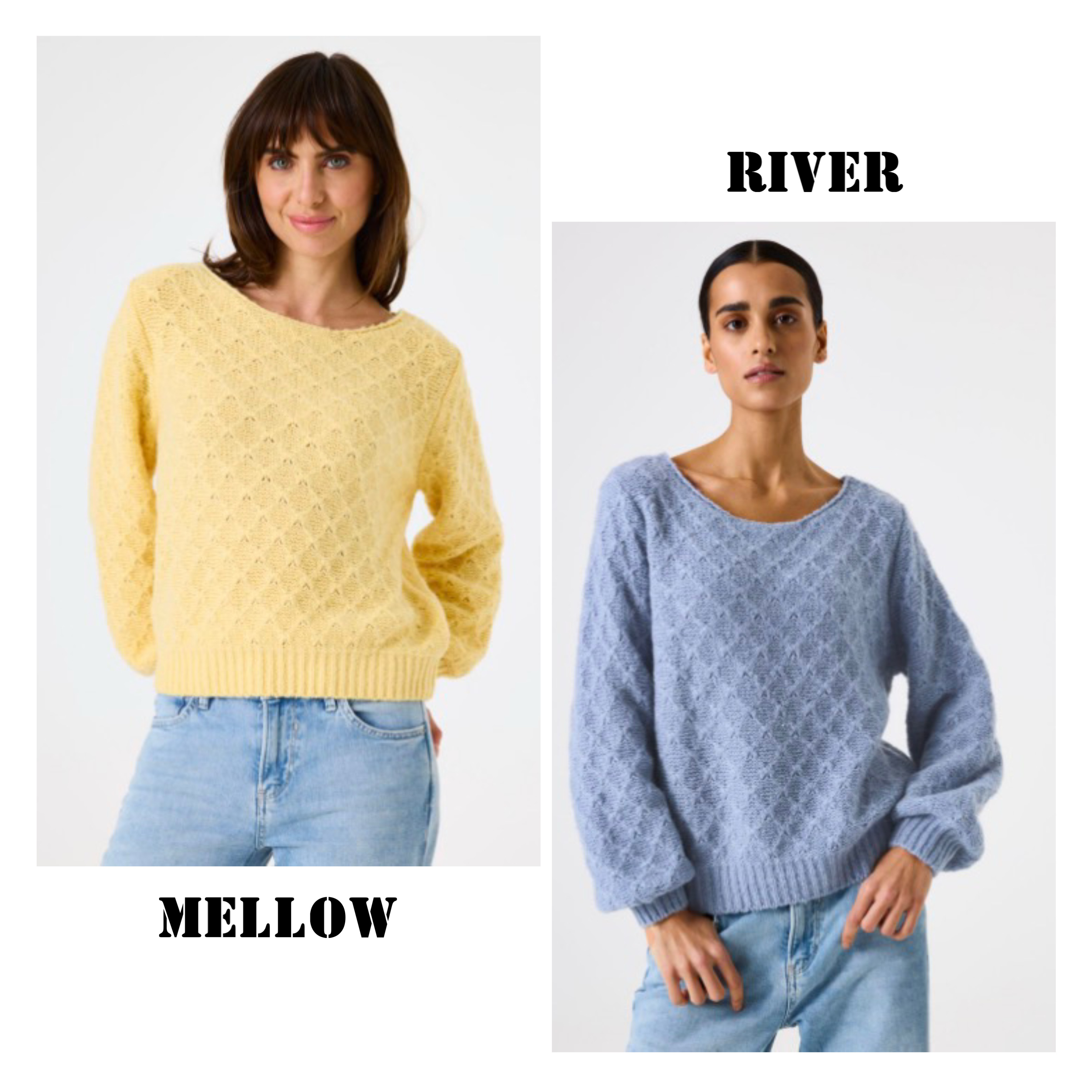 Pattern Trui (Geel & Blauw)