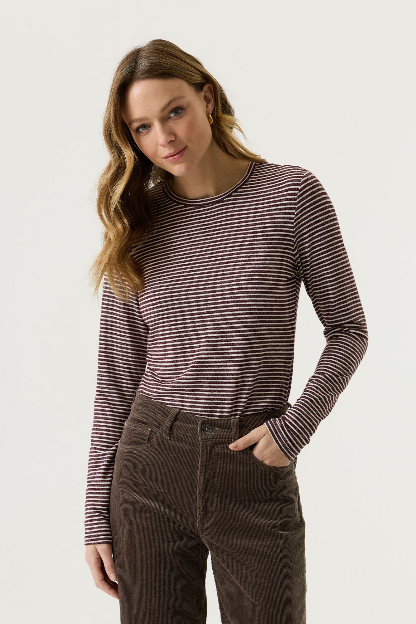 Rosewood Longsleeve Stripe
