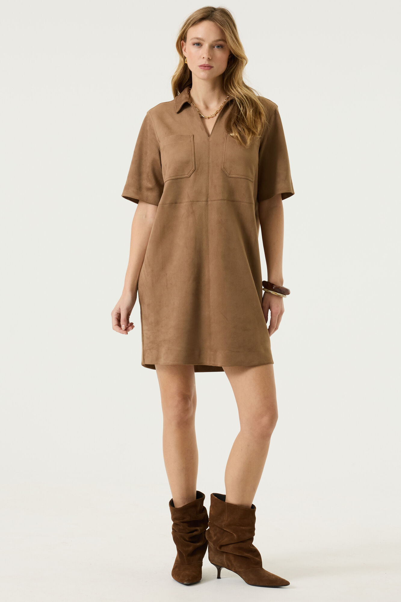 Soft Taupe Jurk