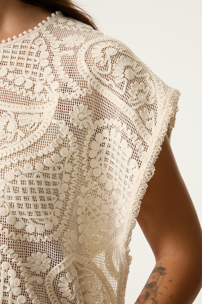 Ecru Paisley Top - Afbeelding 2