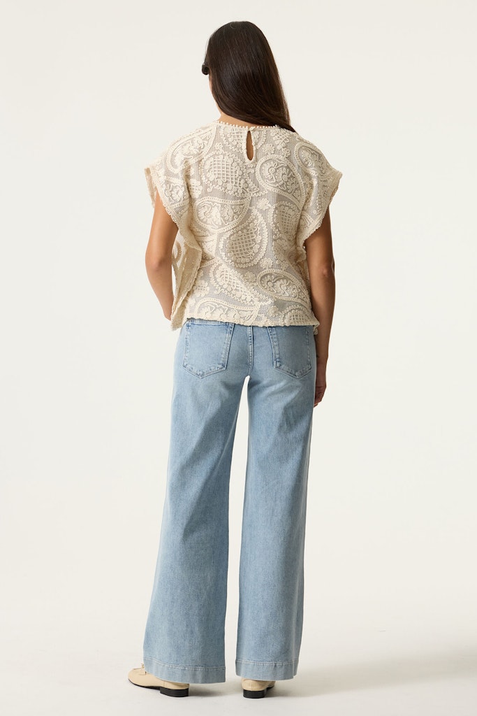 Ecru Paisley Top - Afbeelding 1