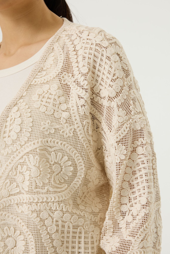 Ecru Paisley Vest - Afbeelding 2