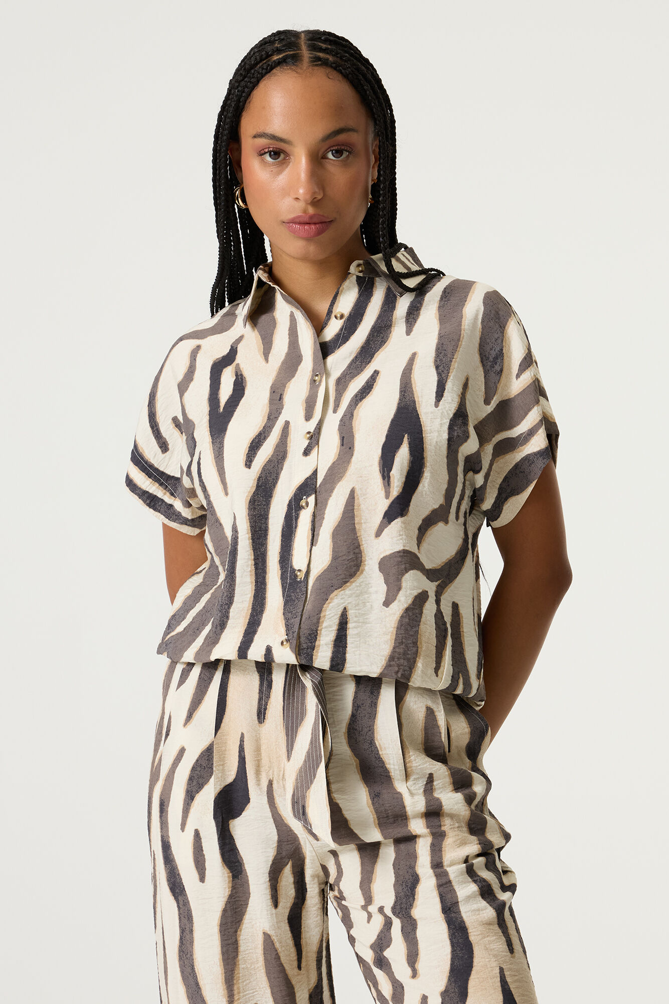 Zebra Blouse SS