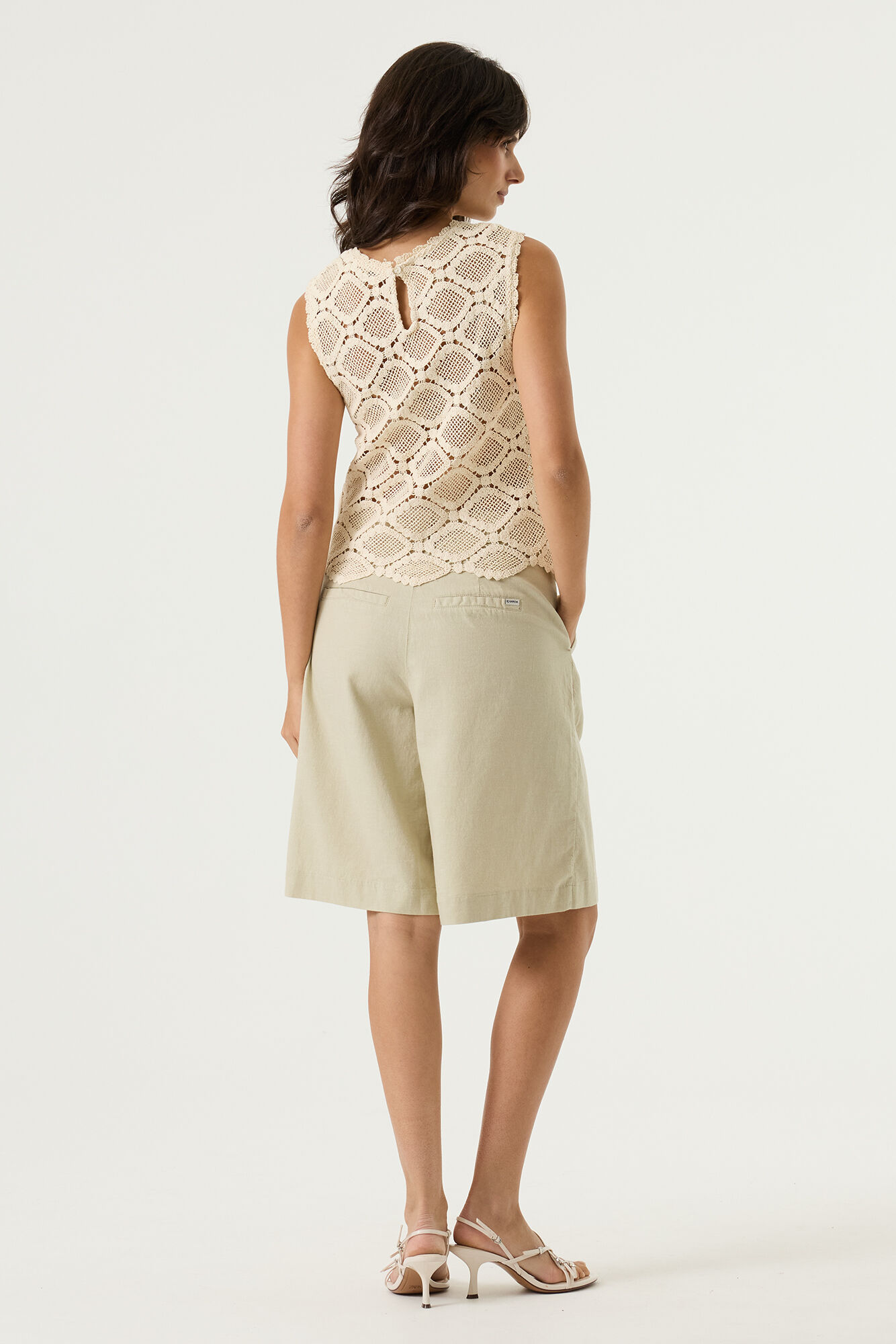 Ecru Crochet Singlet - Afbeelding 3