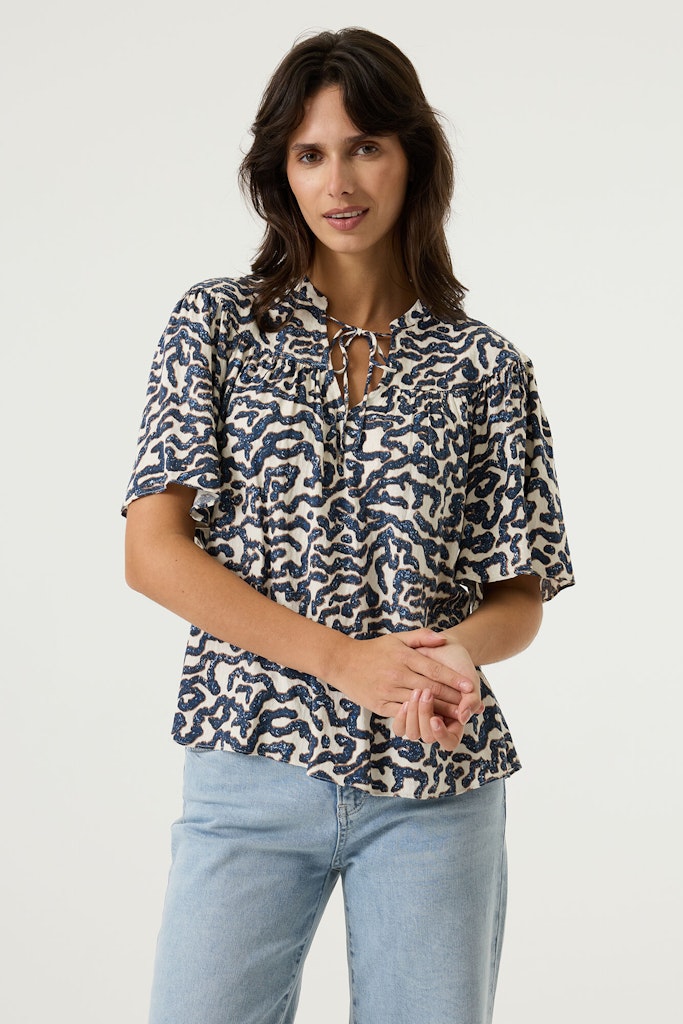 Cobalt Print Top