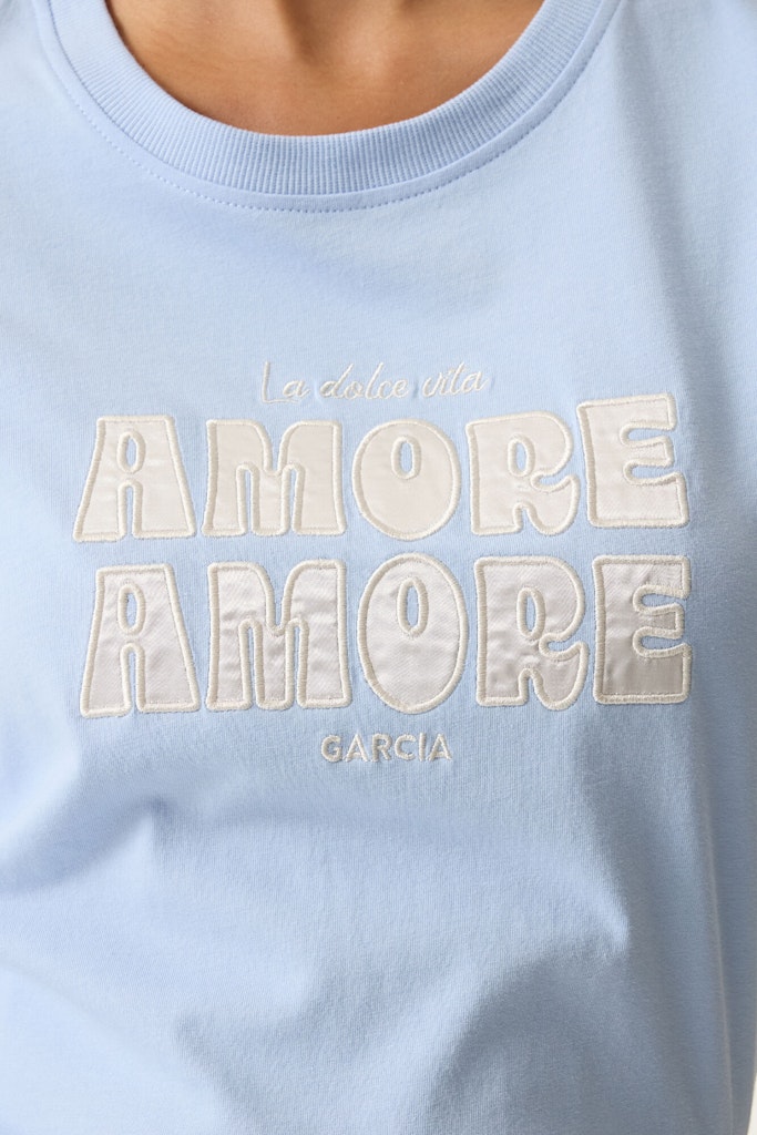 Amore Amore Tee Cornflower - Afbeelding 2