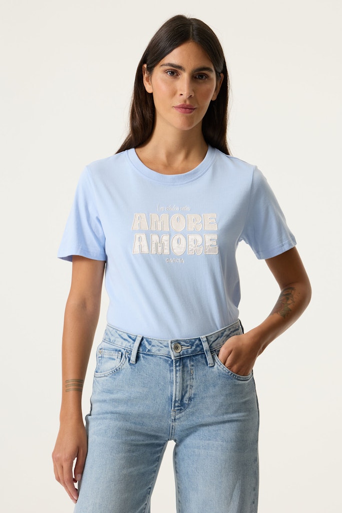 Amore Amore Tee Cornflower