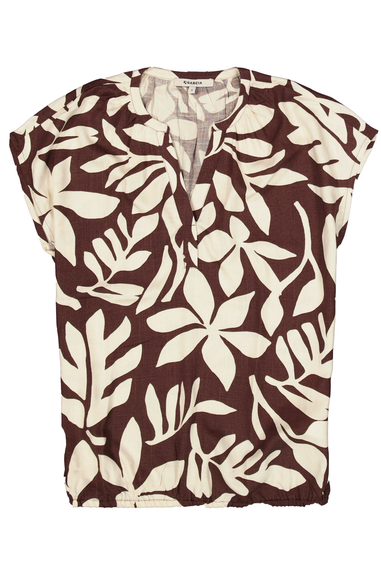 Earth Brown Print Top