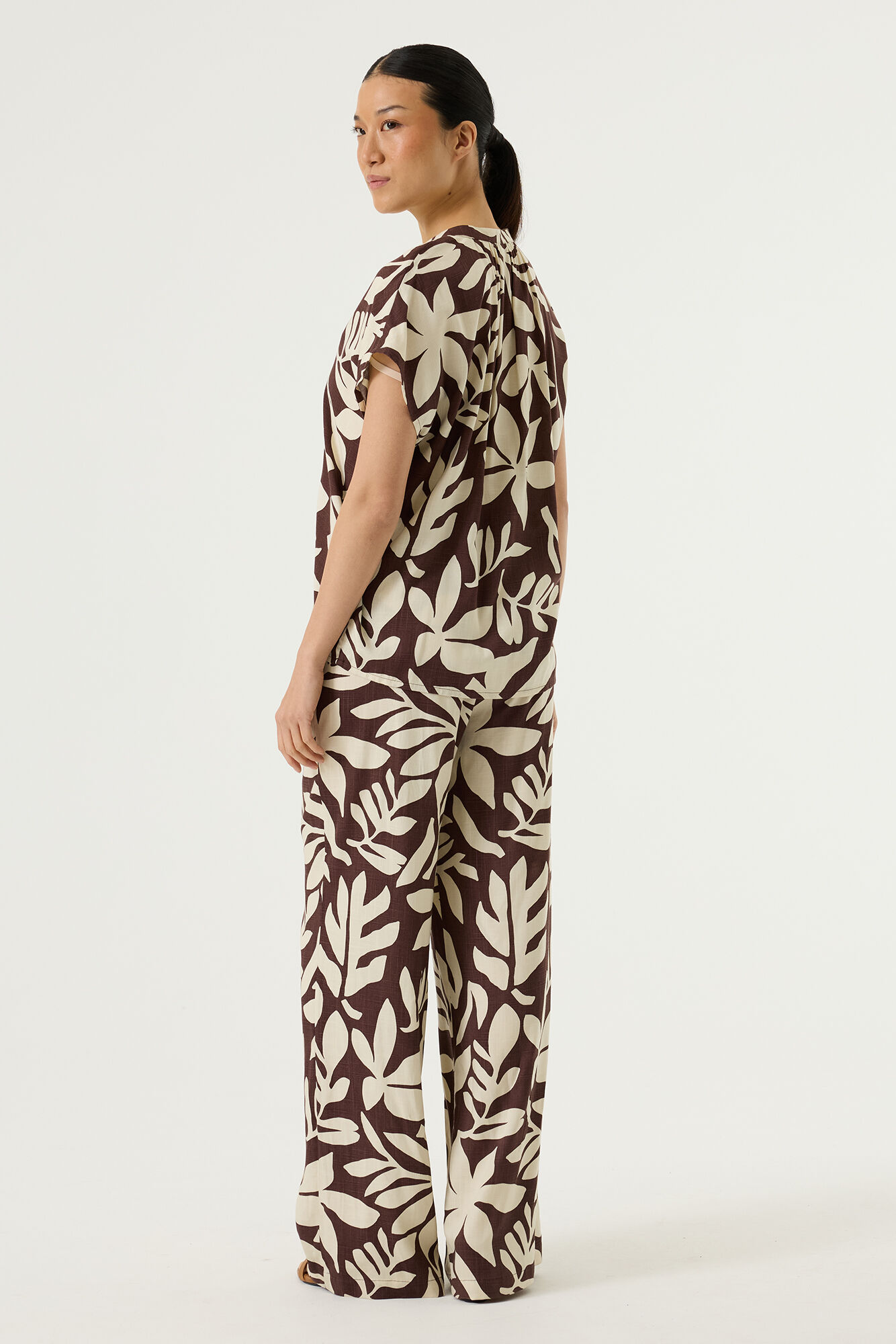 Earth Brown Print Broek - Afbeelding 1