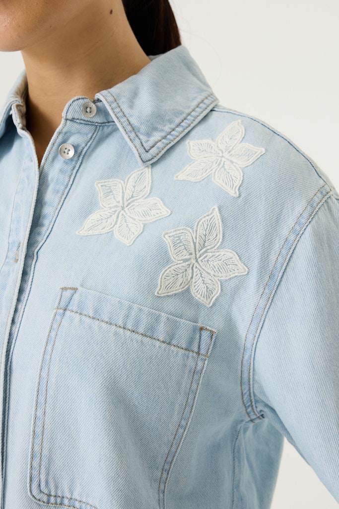 Denim Flower Blouse - Afbeelding 2