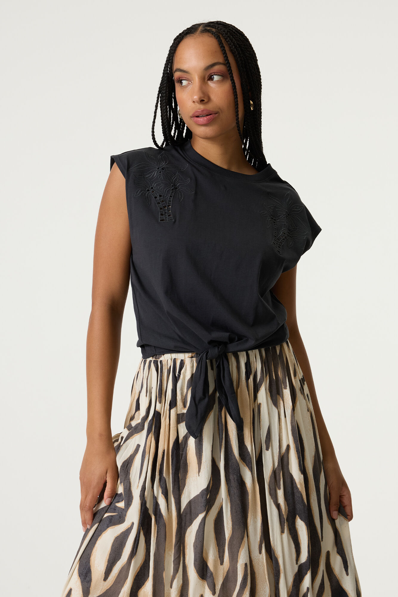 Palmtree Knoopblouse