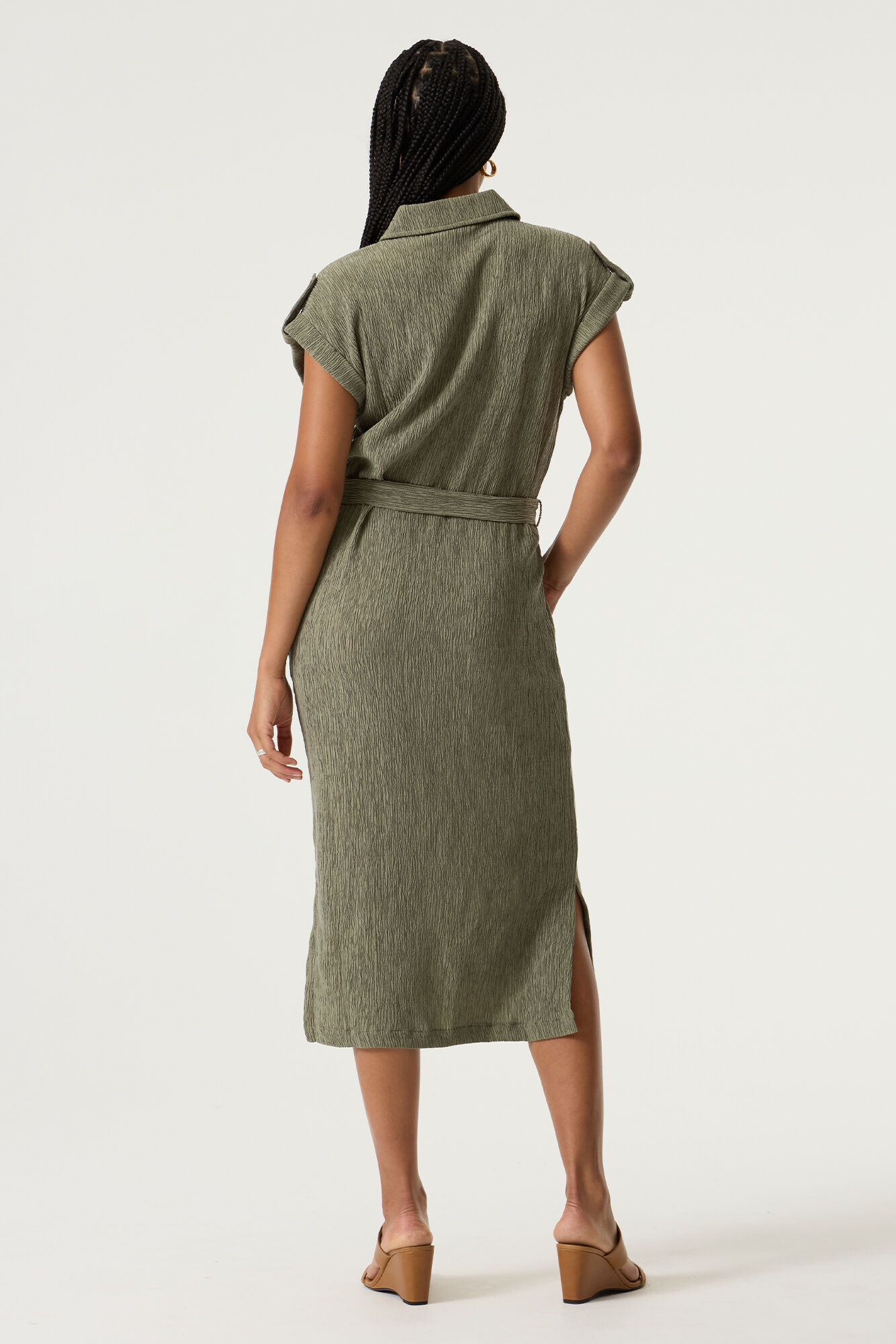 Olive Breeze Jurk - Afbeelding 3
