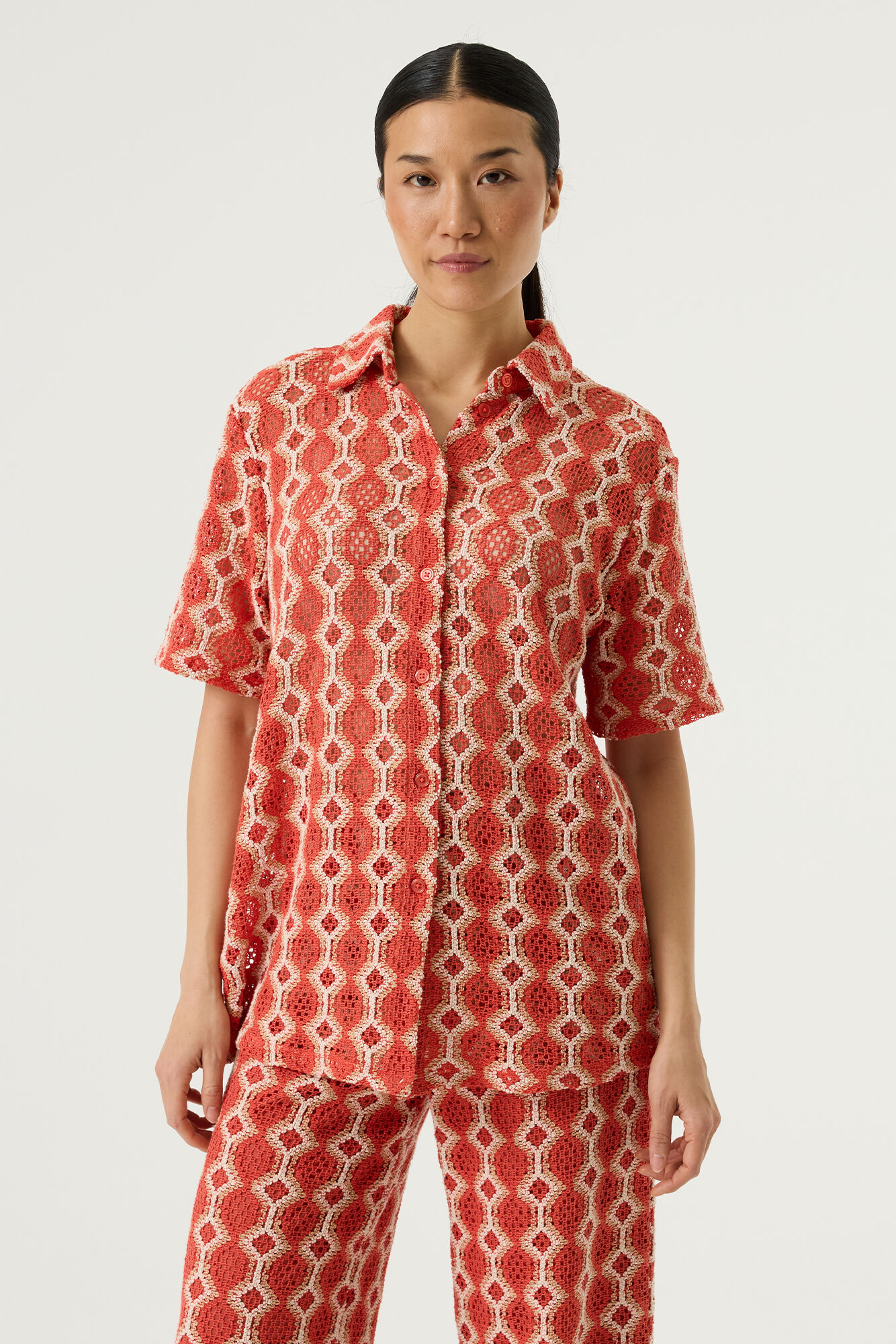 Paprika Print Blouse SS - Afbeelding 4