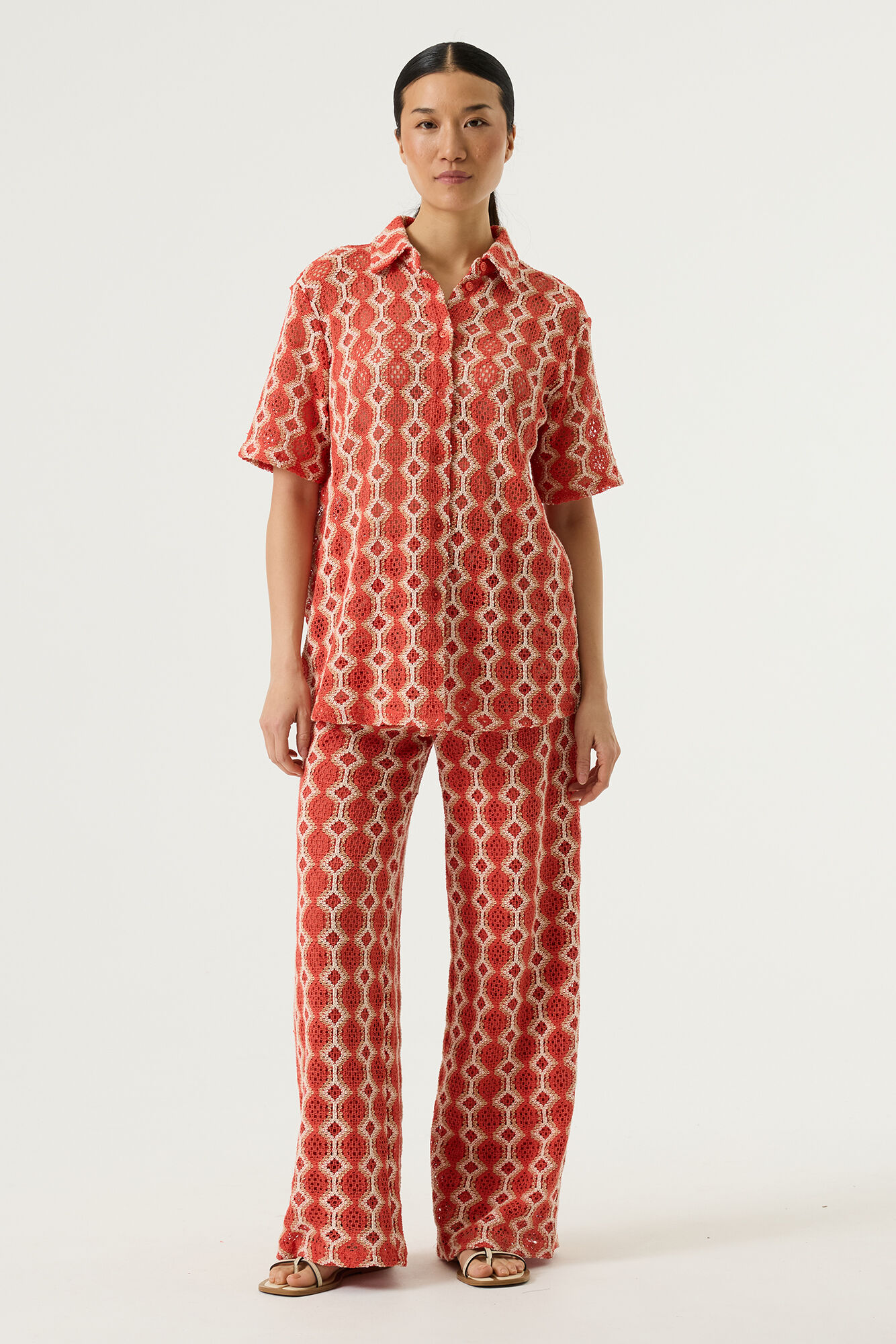 Paprika Print Blouse SS - Afbeelding 1
