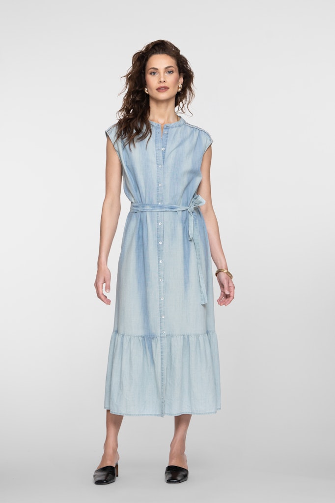 Jurk chambray & tape