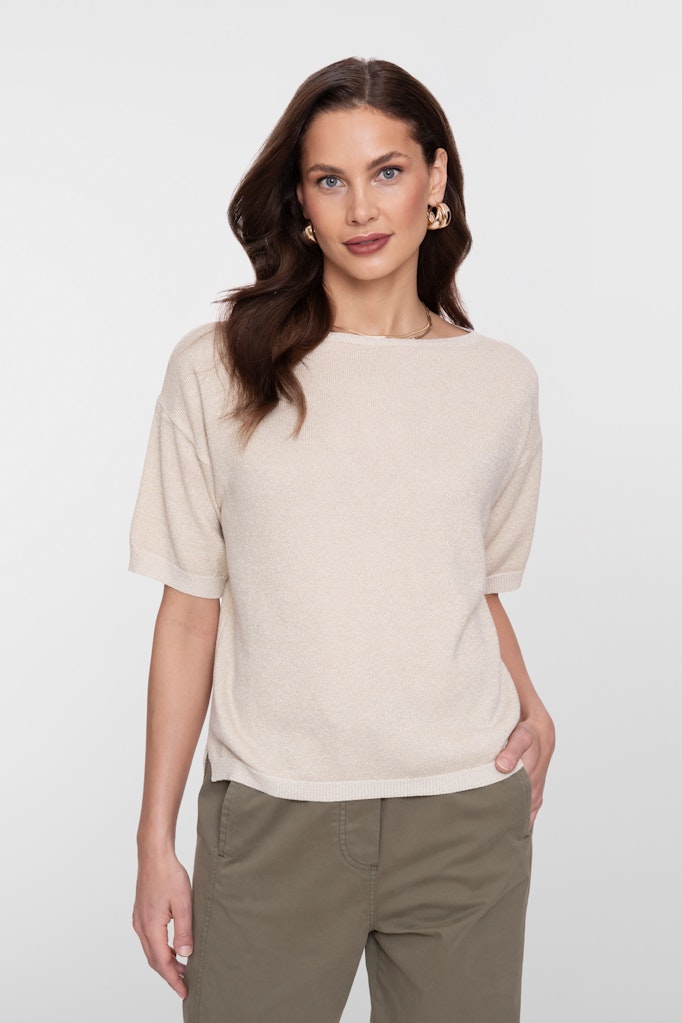 Zoë Sand Top Lurex