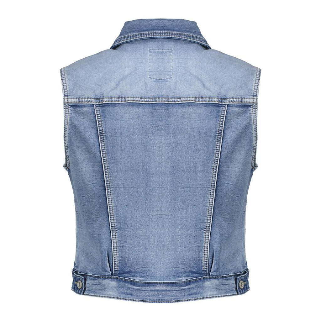 Jeans Gilet Middenblauw - Afbeelding 1