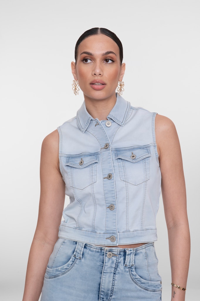 Jeans Gilet Lichtblauw