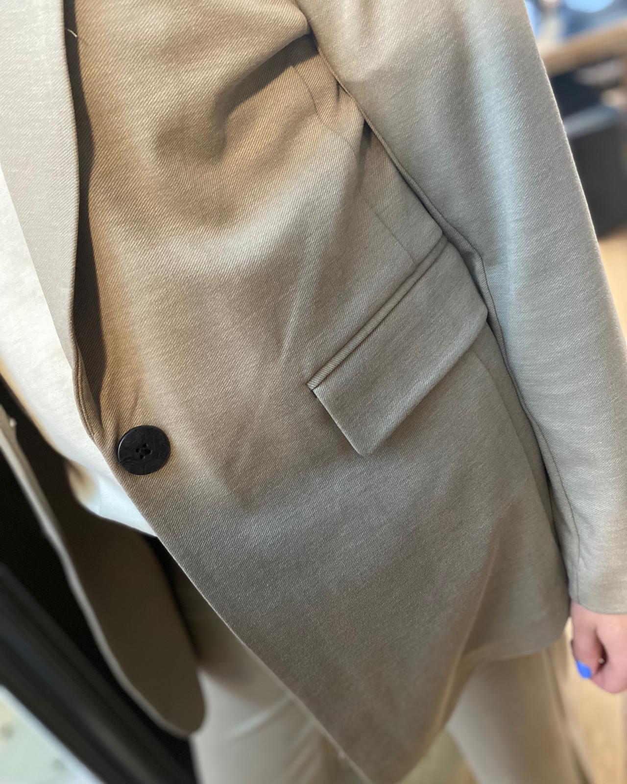 Nanni Blazer Fashion Struc Desert Taupe - Afbeelding 2