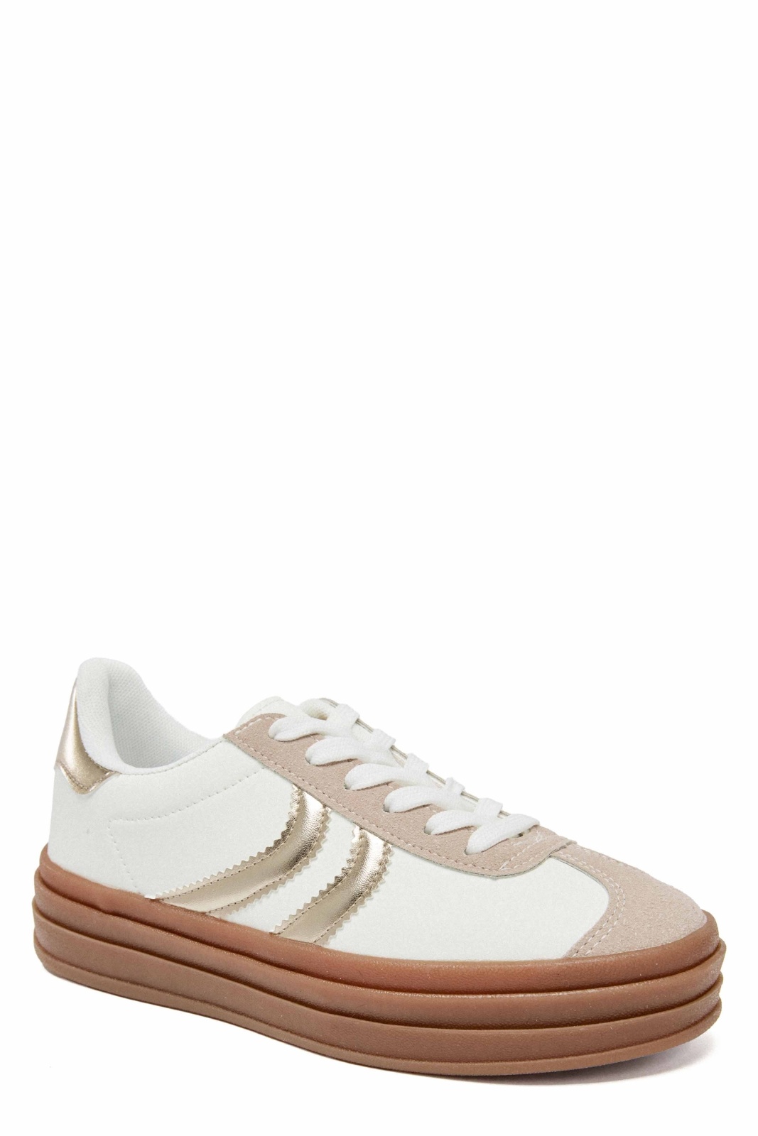 Sneaker Rosa Wit/Goud - Afbeelding 2