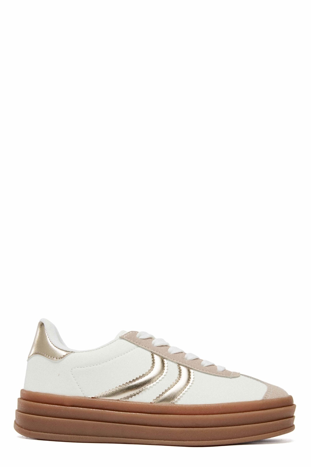 Sneaker Rosa Wit/Goud - Afbeelding 3