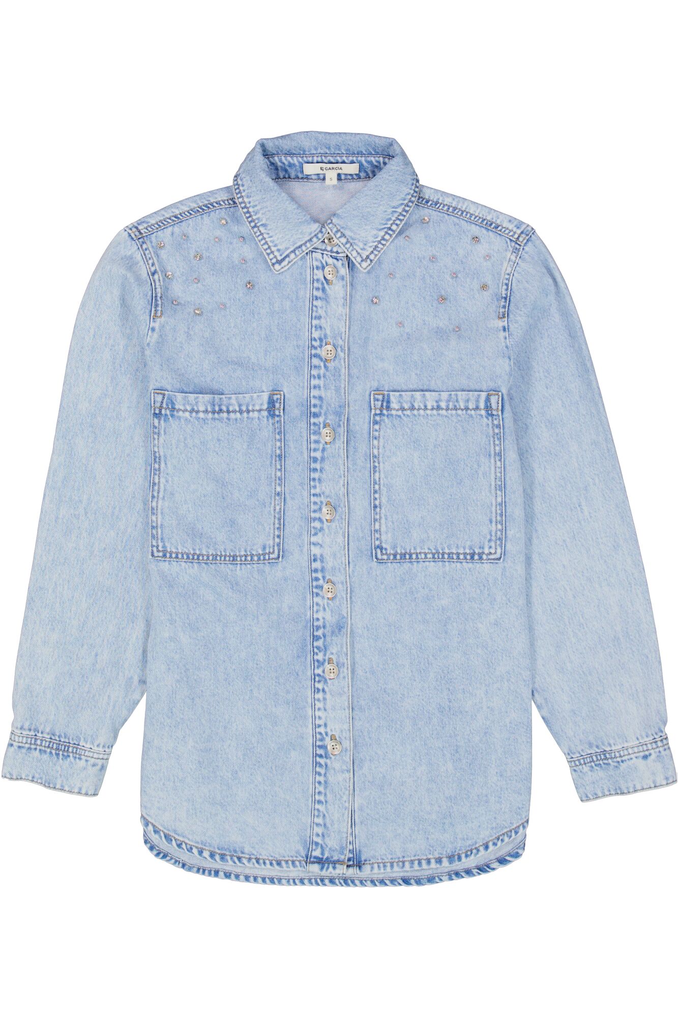 Denim Stud Blouse - Afbeelding 3