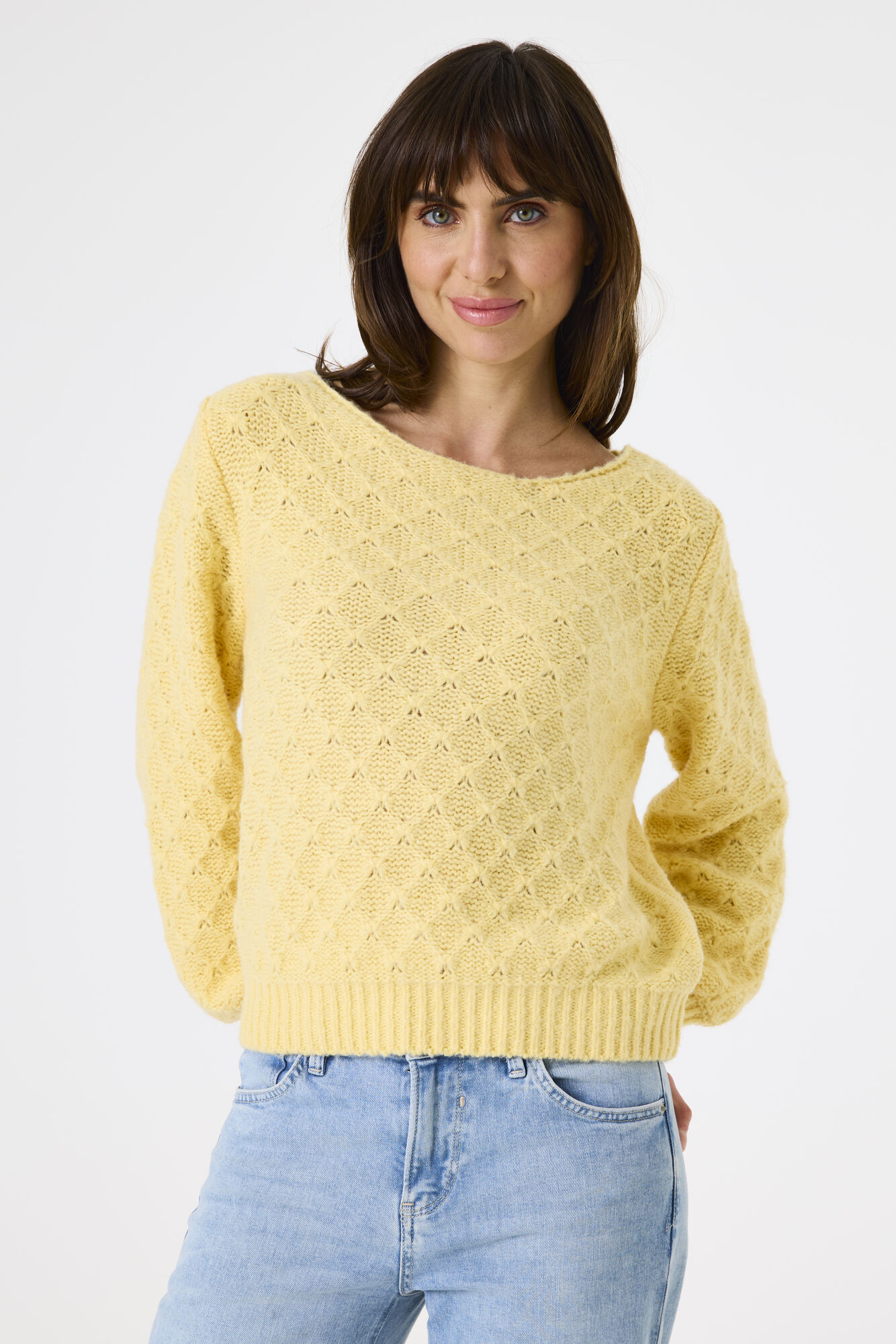 Pattern Trui (Geel & Blauw) - Afbeelding 1