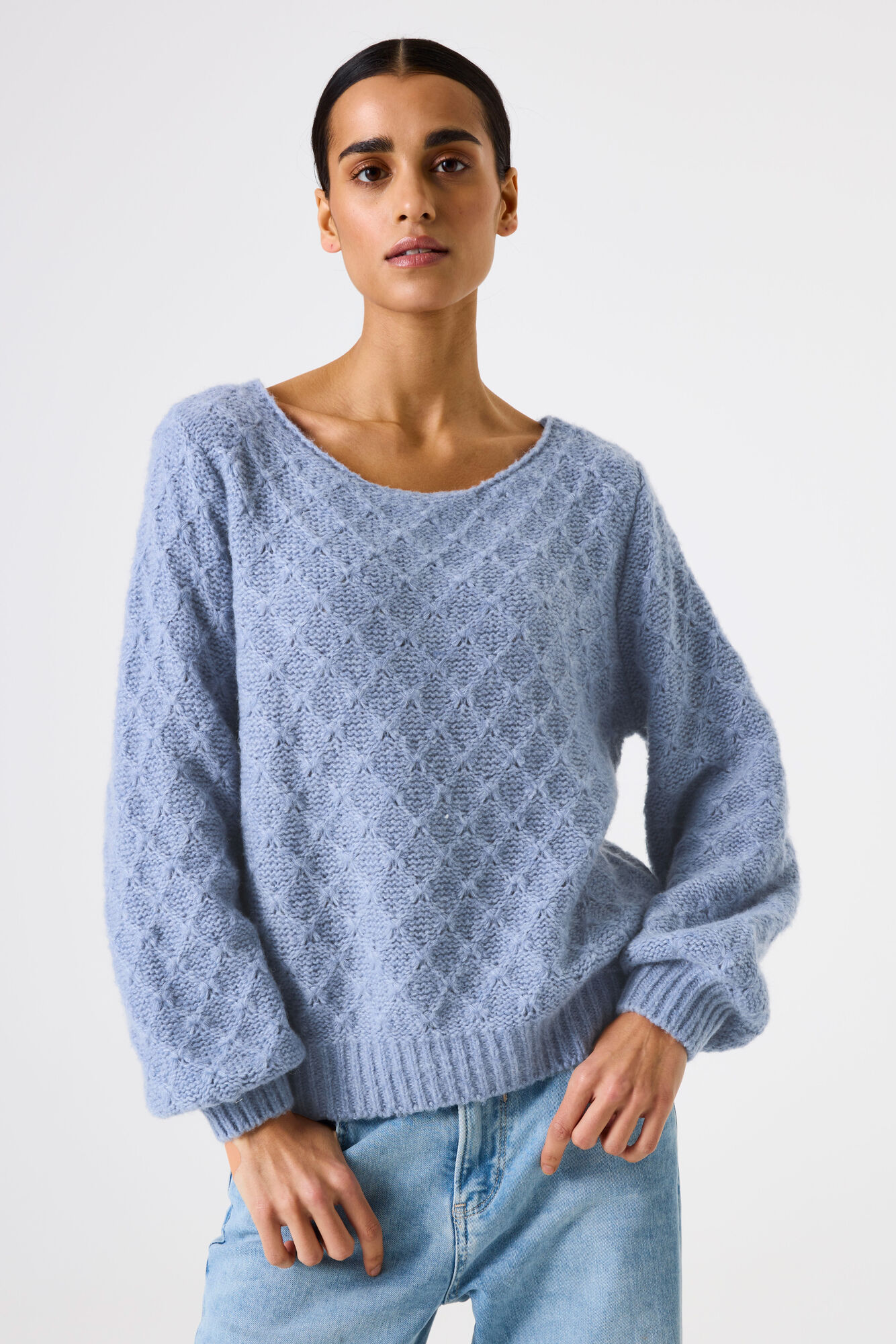 Pattern Trui (Geel & Blauw) - Afbeelding 2