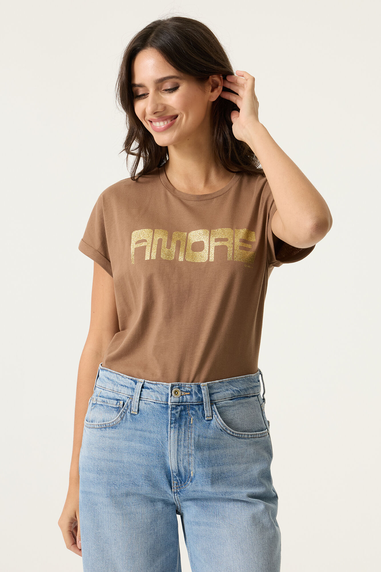 Amore T-shirt Taupe