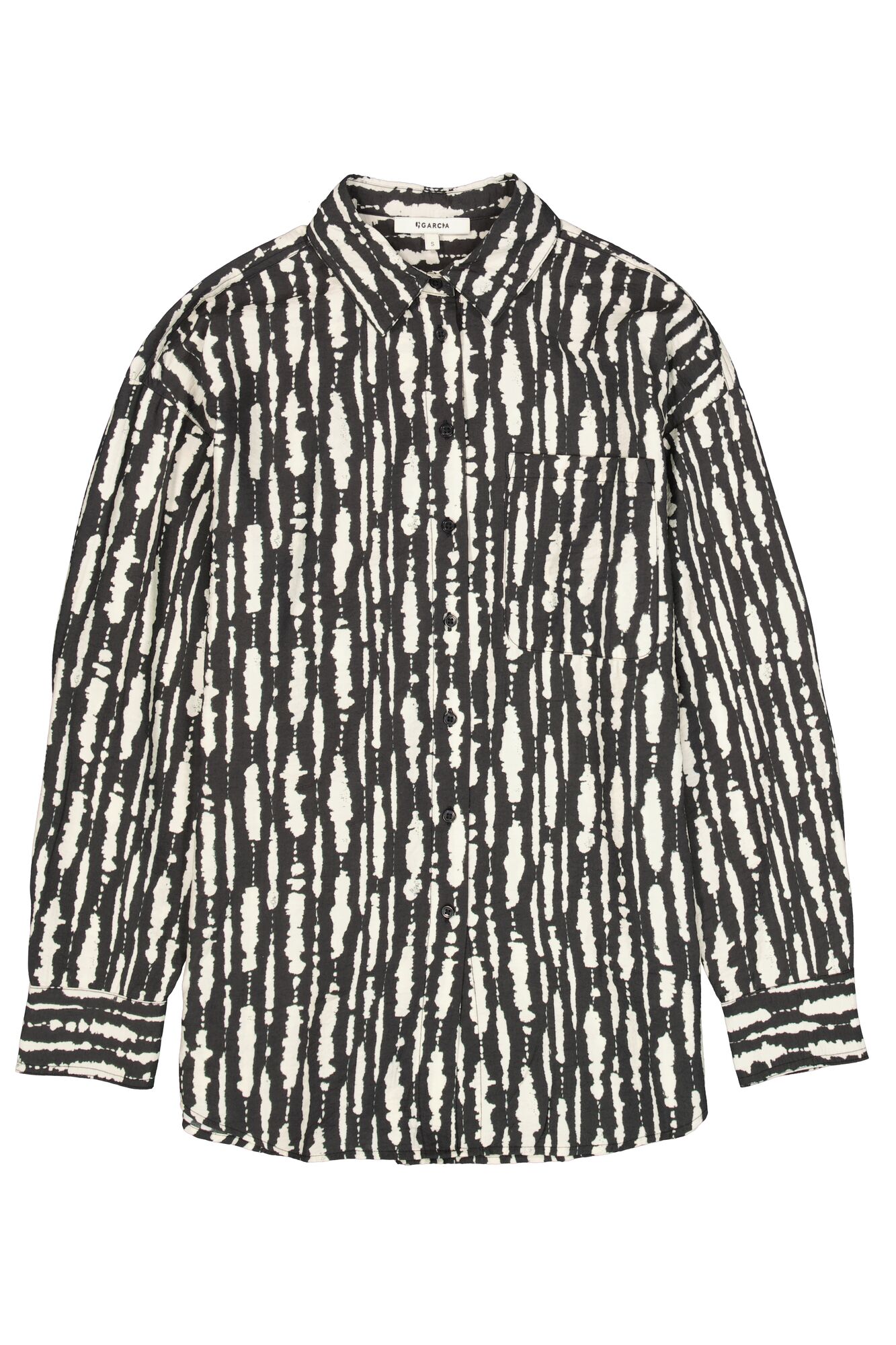 Black Print Blouse