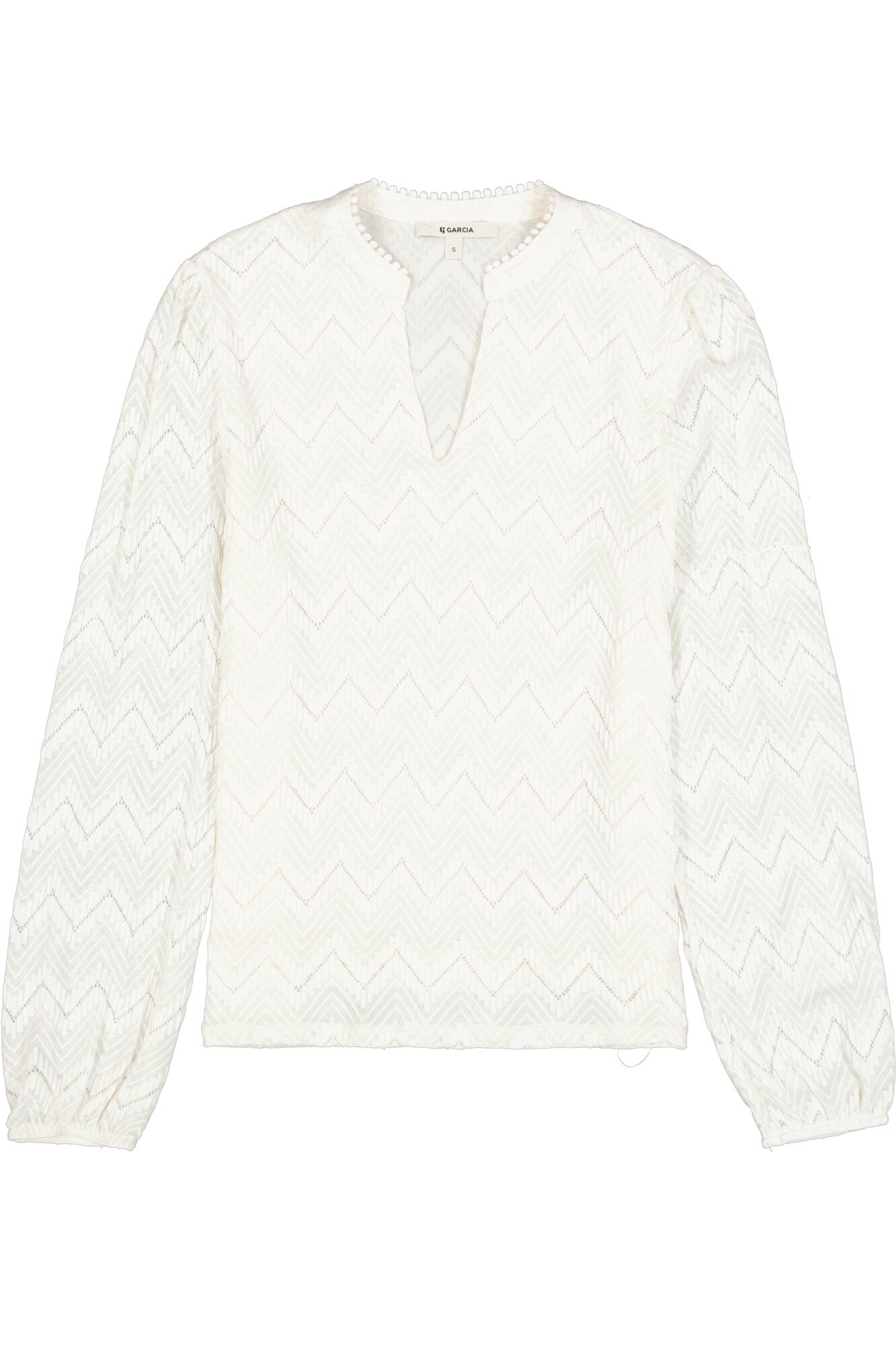 Ecru Zigzag Blouse