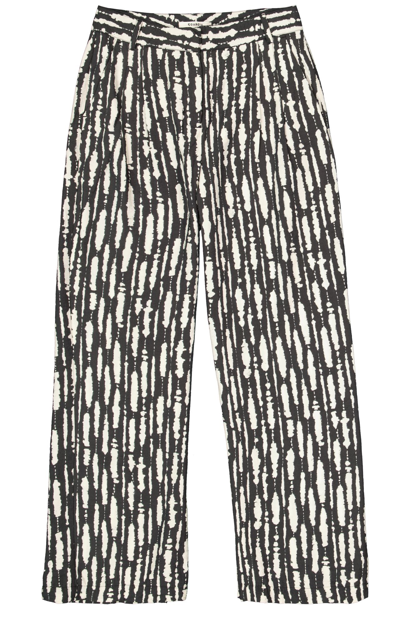 Black Print Broek