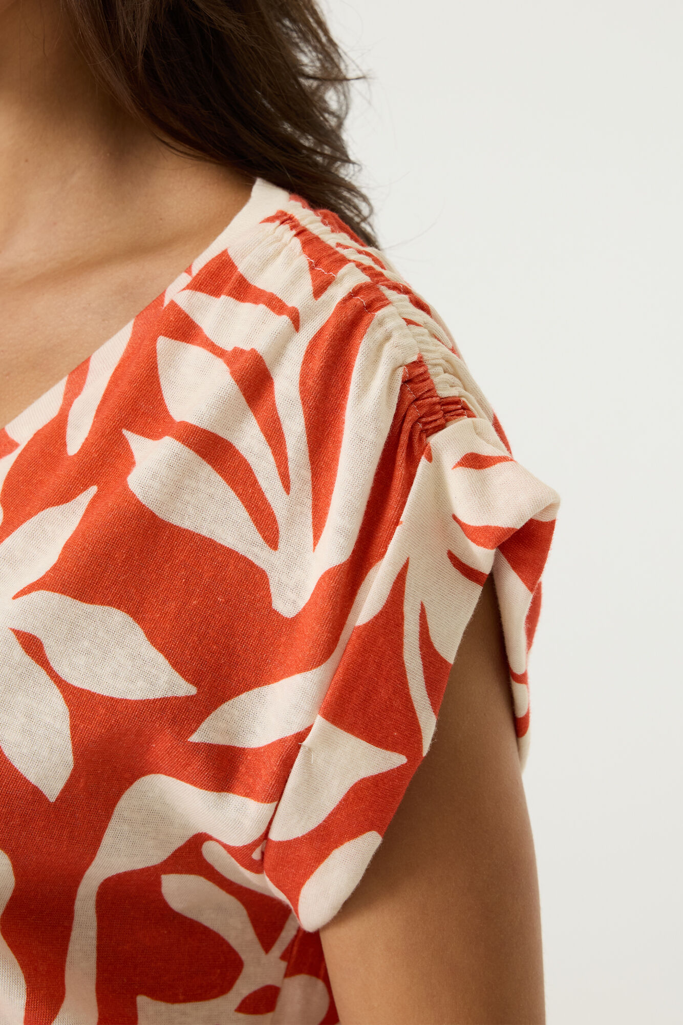 Paprika Print V-top - Afbeelding 2