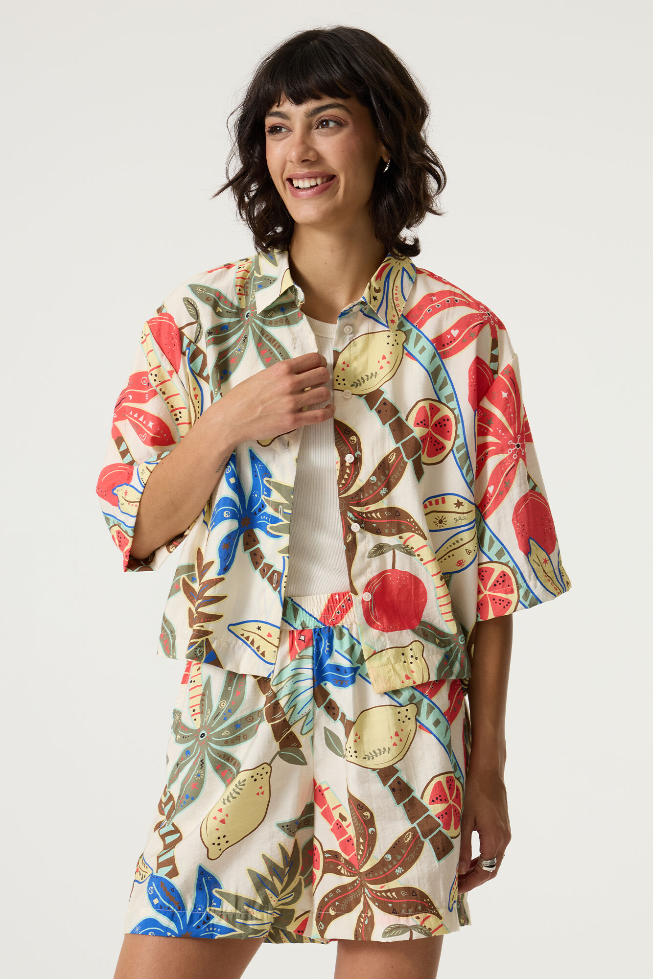 Turtledove Print Blouse